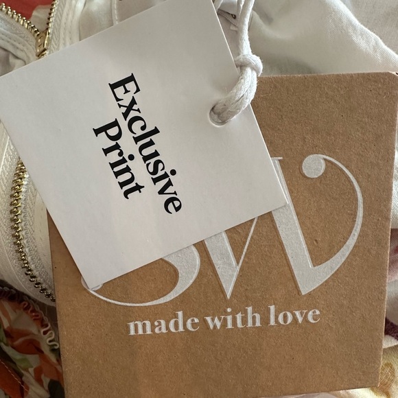 Petal & Pup Maxi Dress Orange Floral Seven Wonders Cutout 100% Cotton NWT - Picture 7 of 7